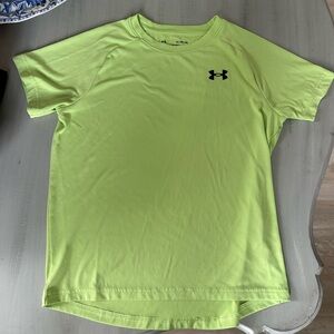 Under Armour YOUTH Large Bright Green Short Sleeve Tee